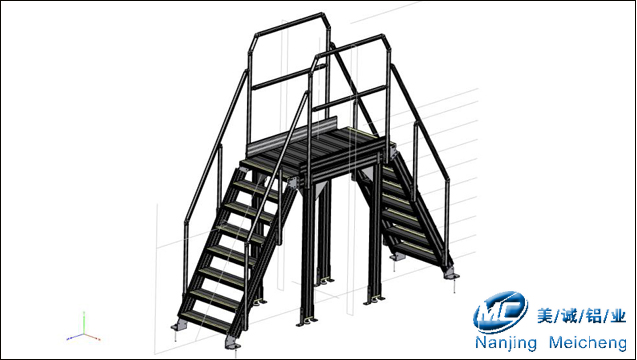 鋁型材過線梯草圖 鋁型材過線梯草圖
