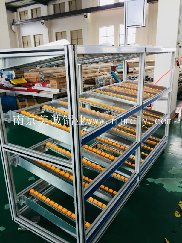 鋁型材流利式貨架功能和安裝介紹01 鋁型材流利式貨架功能和安裝介紹01