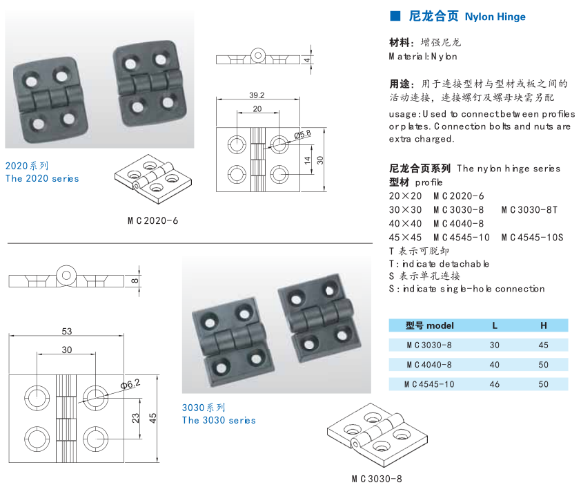 尼龍合頁 尼龍合頁