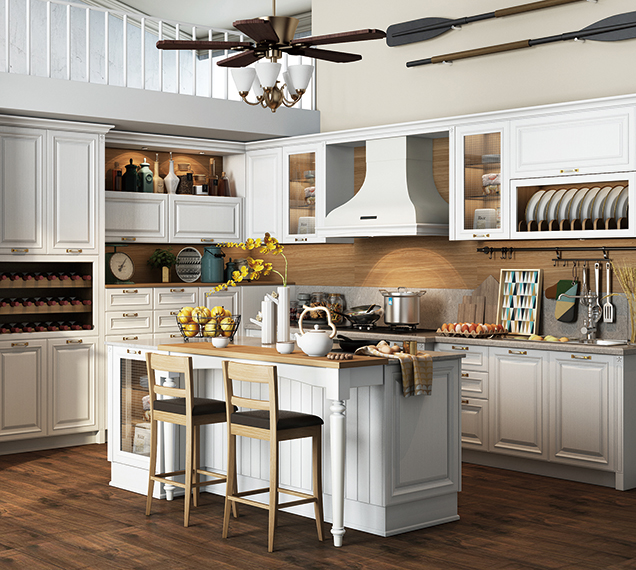 全鋁櫥柜-01(風格:簡歐;顏色:白橡) 全鋁櫥柜-01(風格:簡歐;顏色:白橡)