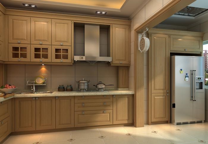 全鋁櫥柜-04(風格:簡歐;顏色:黃橡) 全鋁櫥柜-04(風格:簡歐;顏色:黃橡)