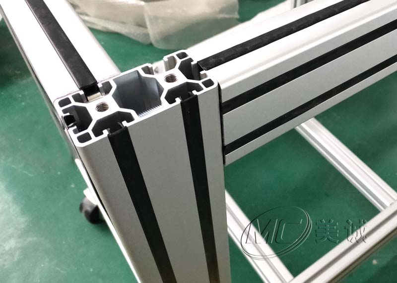 鋁型材框架制品——口罩機機架加工 鋁型材框架制品——口罩機機架加工