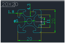 3030歐標鋁型材 3030歐標鋁型材
