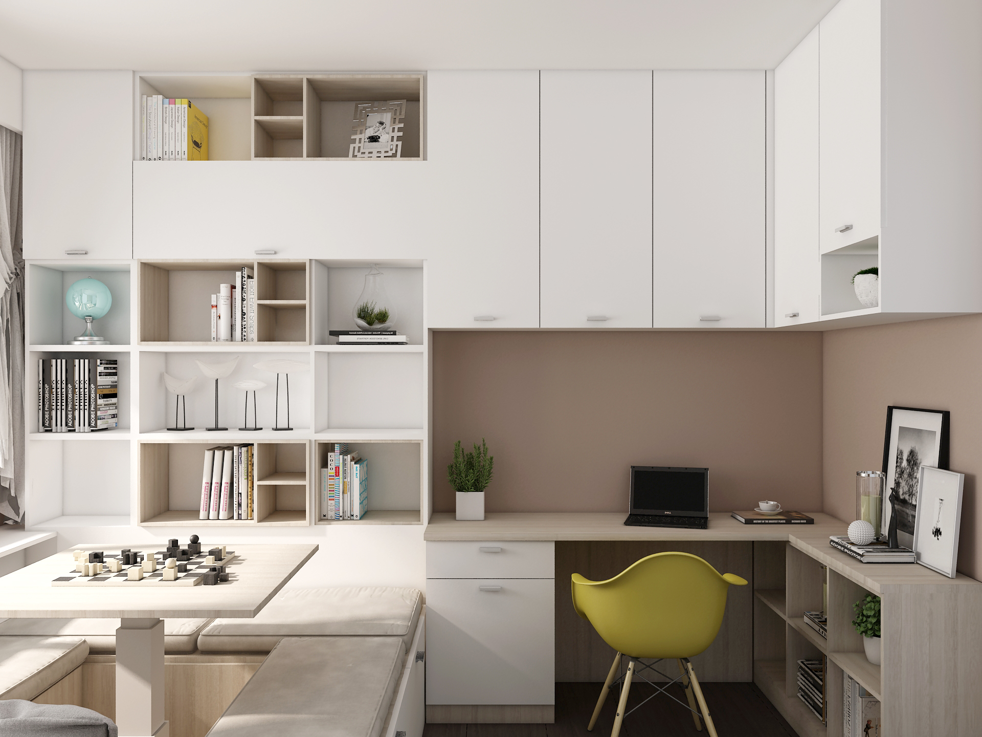 全鋁榻榻米-01(風格:現代;顏色:暖白橡木) 全鋁榻榻米-01(風格:現代;顏色:暖白橡木)