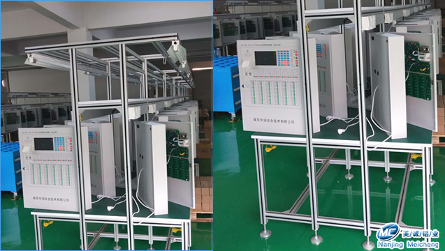 鋁型材日光燈雙排工作臺. 鋁型材日光燈雙排工作臺.